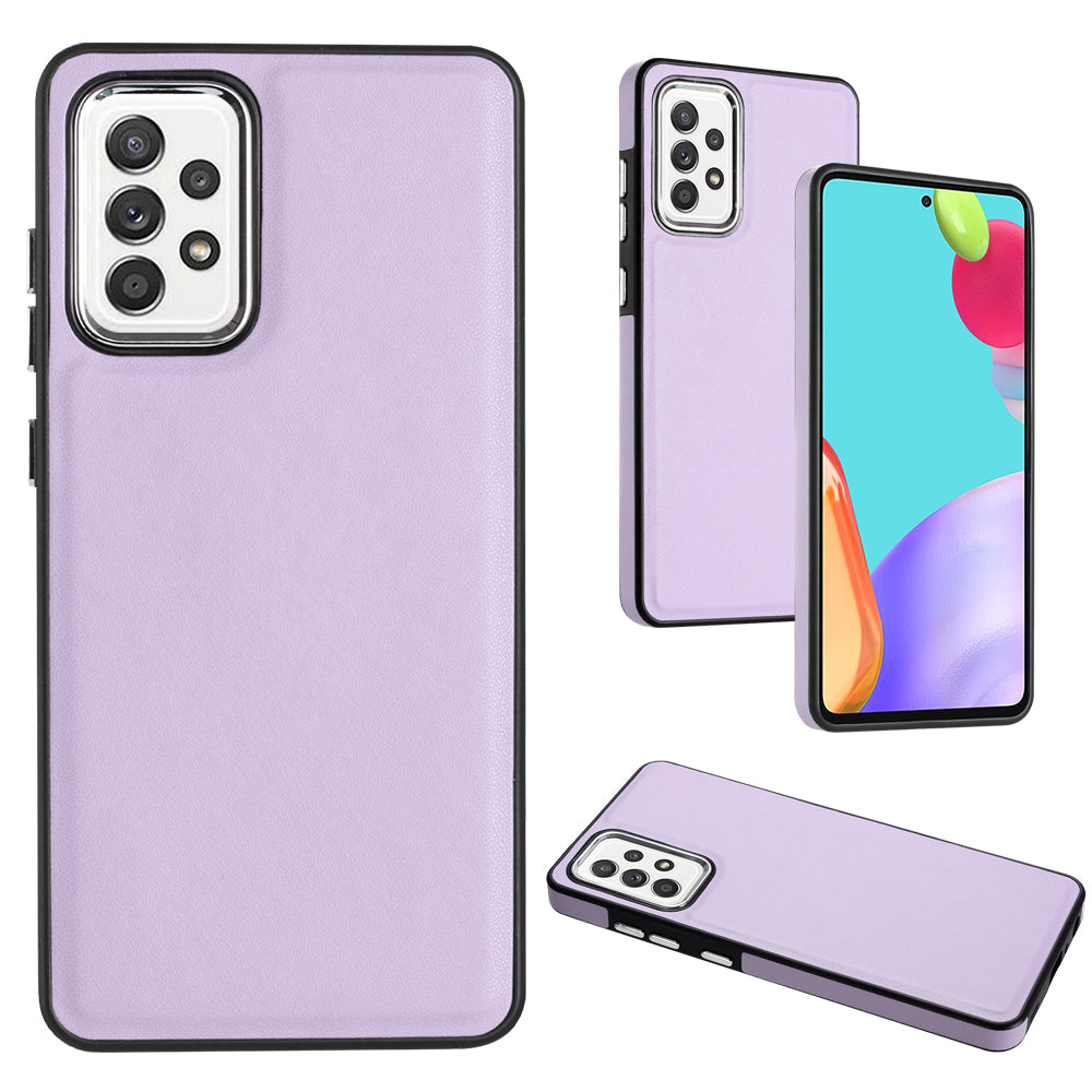 YB Leather Coating Series-6 For Samsung Galaxy A53 5G Leather Coated TPU Case Anti-drop Phone Cover YB Leather Coating Series-6 For Samsung Galaxy A53 5G Leather Coated TPU Case Anti-drop Phone Cover